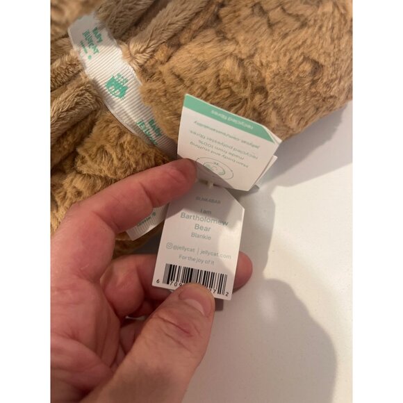 Jellycat Bartholomew Bear Baby Blankie - Plush Teddy Bear & Soft Blanket Combo - Picture 7 of 8